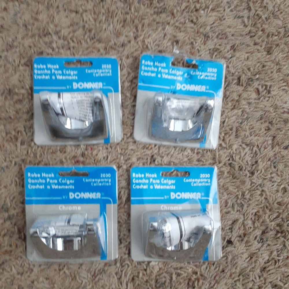 4 robe hooks